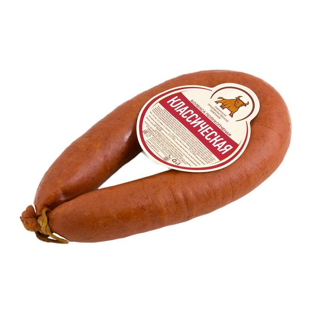 Колбаса Классическая п/к в череве 390г в/у СПК