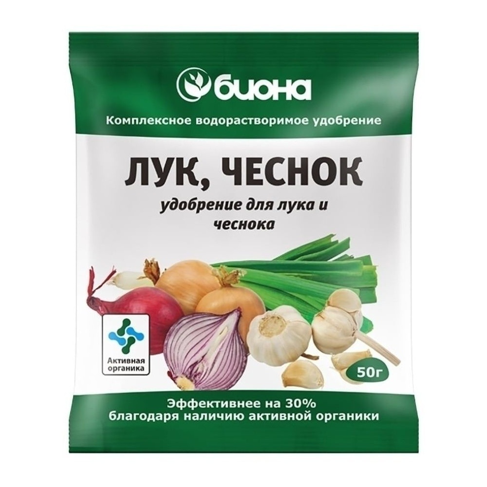 Удобрение Ивановское Комплексное водорастворимое для лука и чеснока 50г