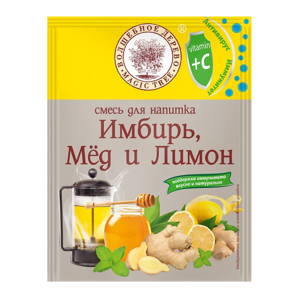 Смесь Волшебное дерево для напитка Имбирь, мед и лимон 35г
