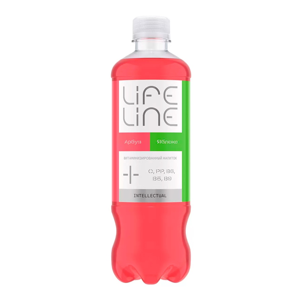 Напиток витаминизированный Лайфлайн Интеллектуал Арбуз-Яблоко негазированный 0,5л пл/б