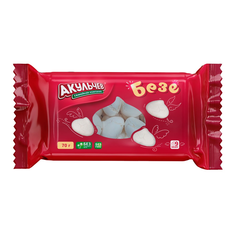Безе Акульчев со сливочным вкусом 70г