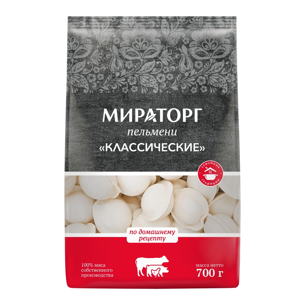 Пельмени Мираторг Классические с/м 700г пакет
