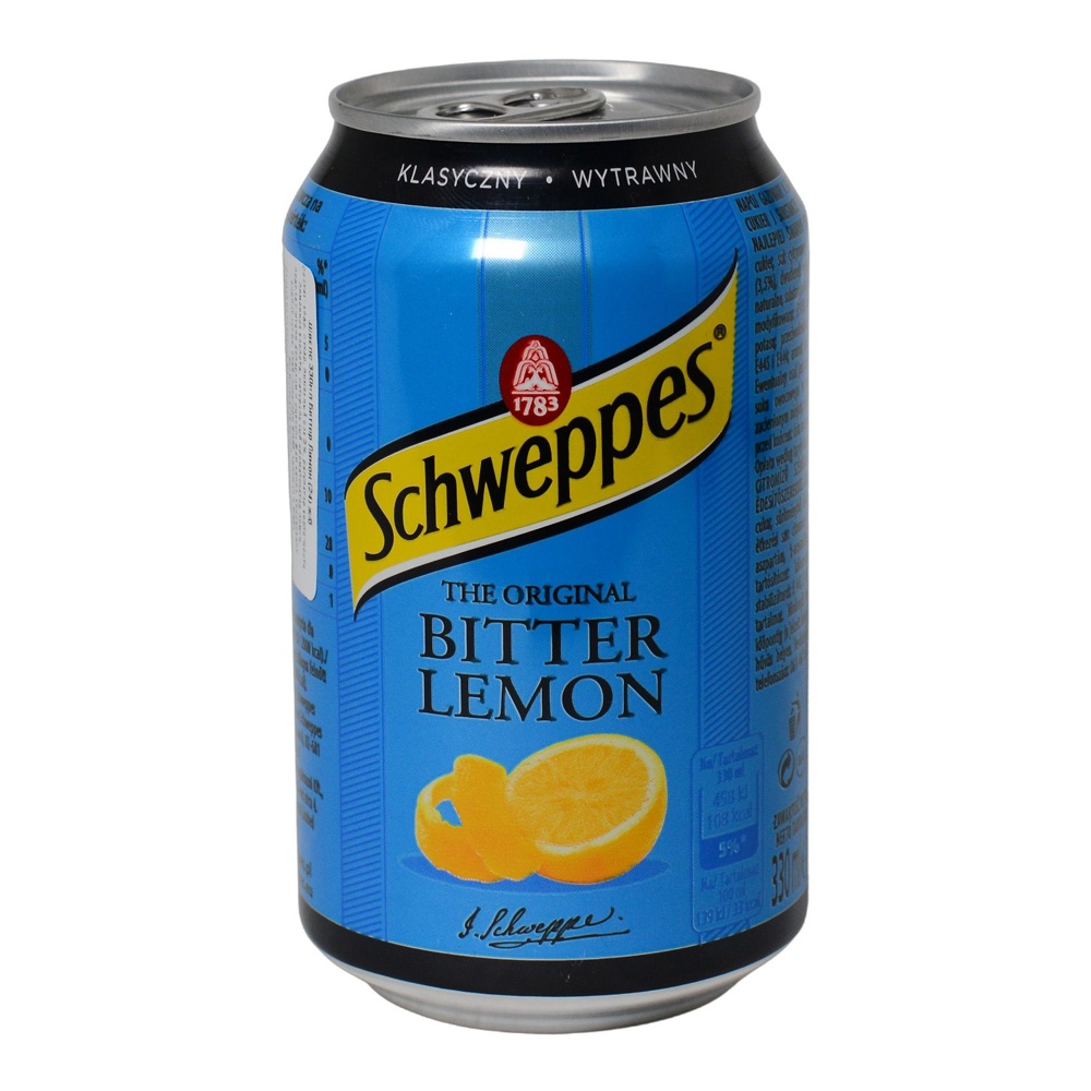Напиток газир Швеппс Биттер Лимон 0,33л ж/б; 24