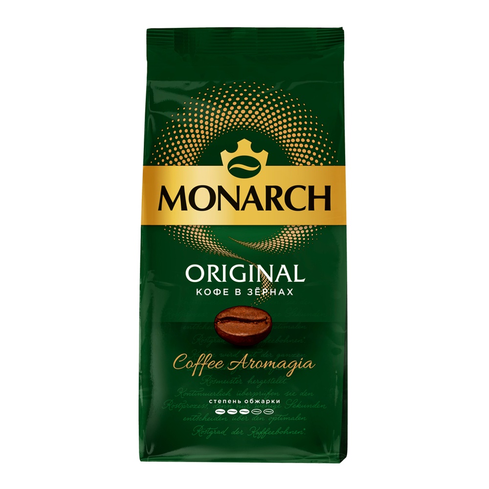 Кофе Монарх Ориджинал зерно 230г м/у