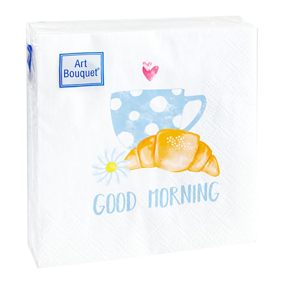 Салфетки Арт Букет 20*20см 2сл 30шт Гуд Морнинг; 26