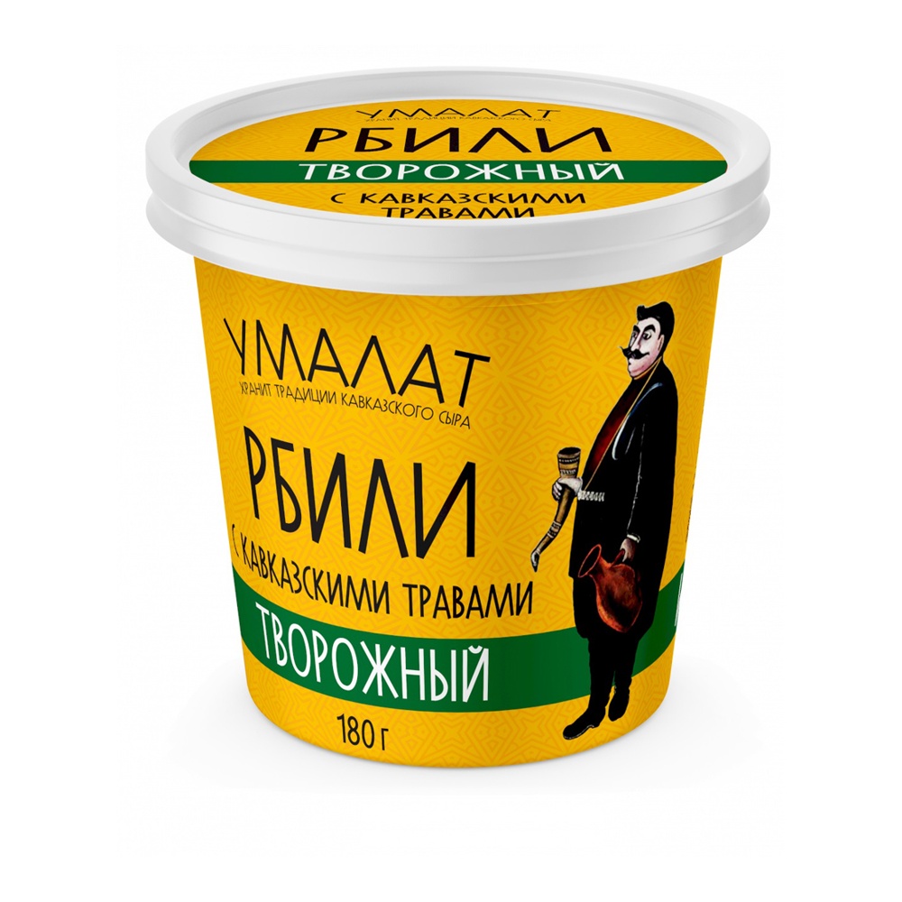 Сыр Рбили Умалат творожный с травами 65% 180г пл/ст