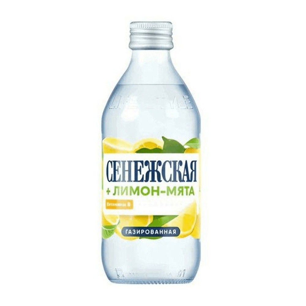 Напиток Сенежская Лимон-Мята газированный 0,33л ст/б; 12