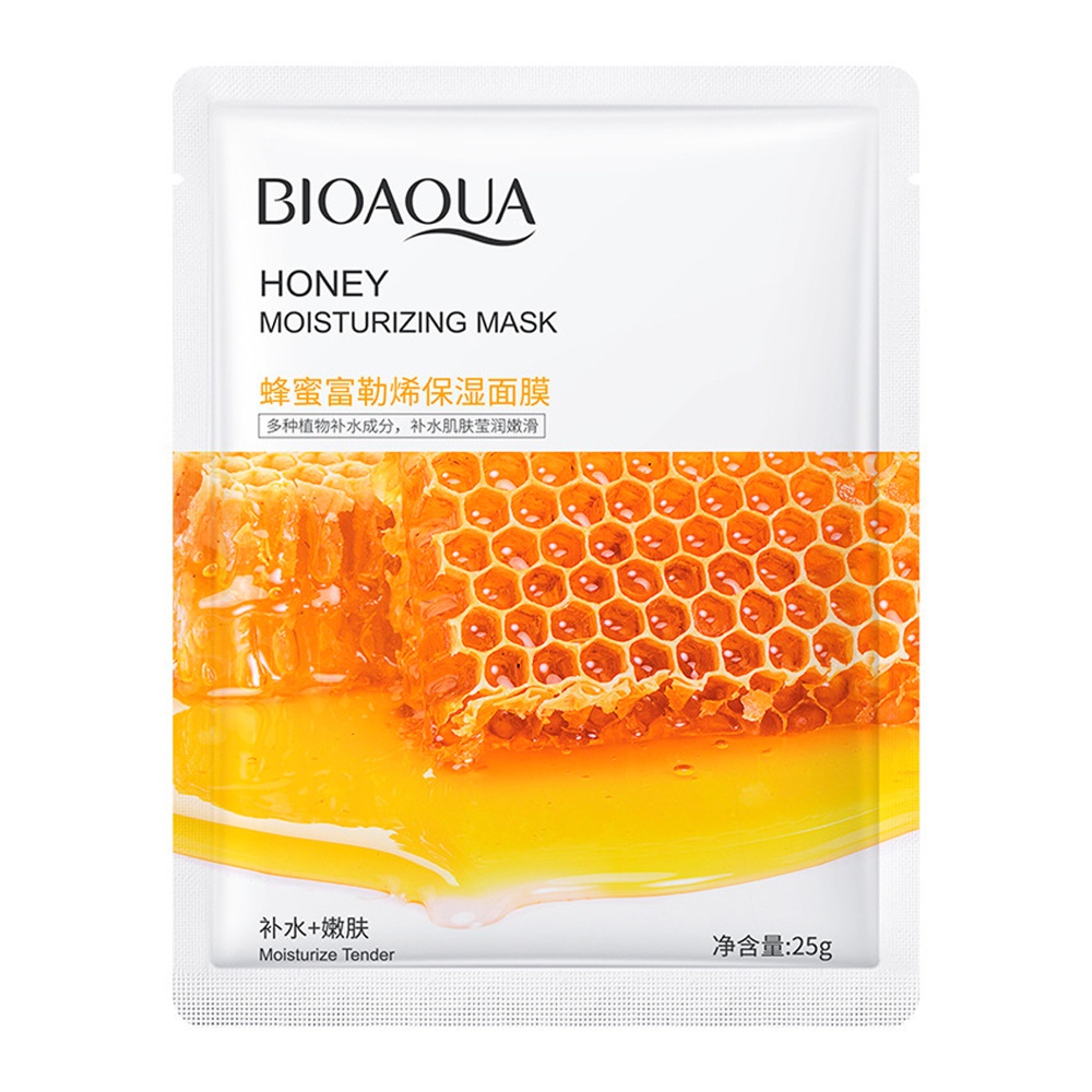 Маска тканевая для лица БиоАква с экстрактом меда 25г