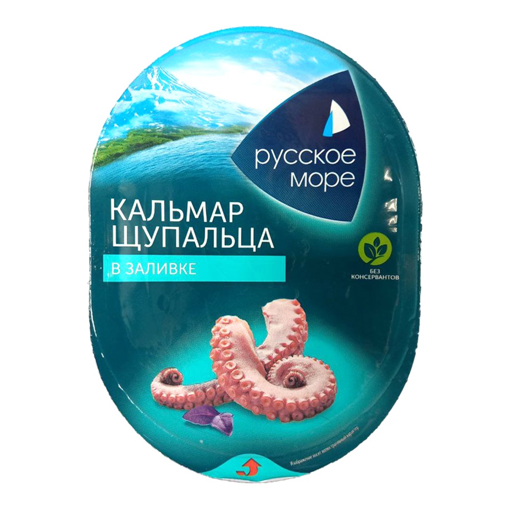 Щупальца кальмара командорского Русское море в заливке 180г пл/у