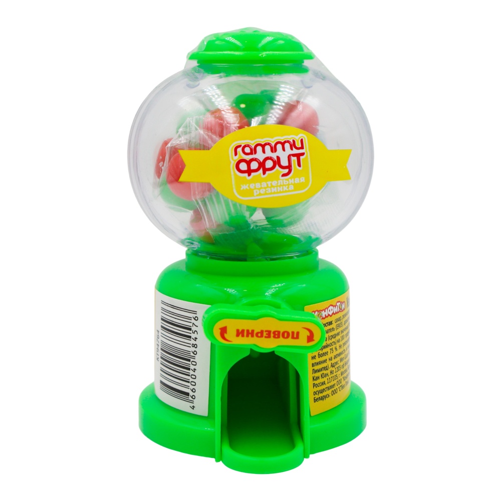 Жев резинка Гамми Фрут Автомат со вкусом клубники, ежевики, яблока 30г