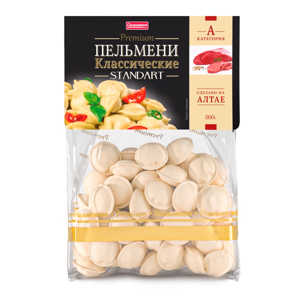 Пельмени Сальников Премиум Классические Стандарт с/м 800г