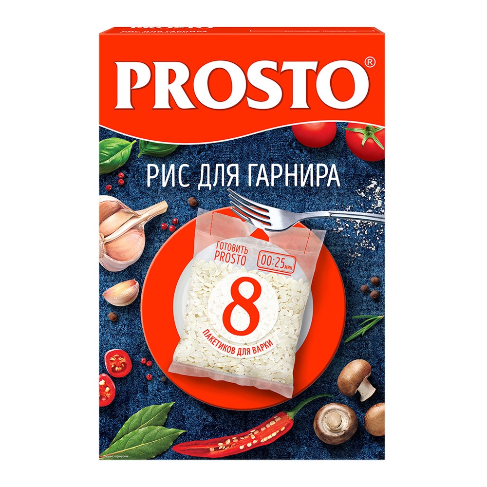 Крупа Просто Рис д/гарнира 62,5г*8