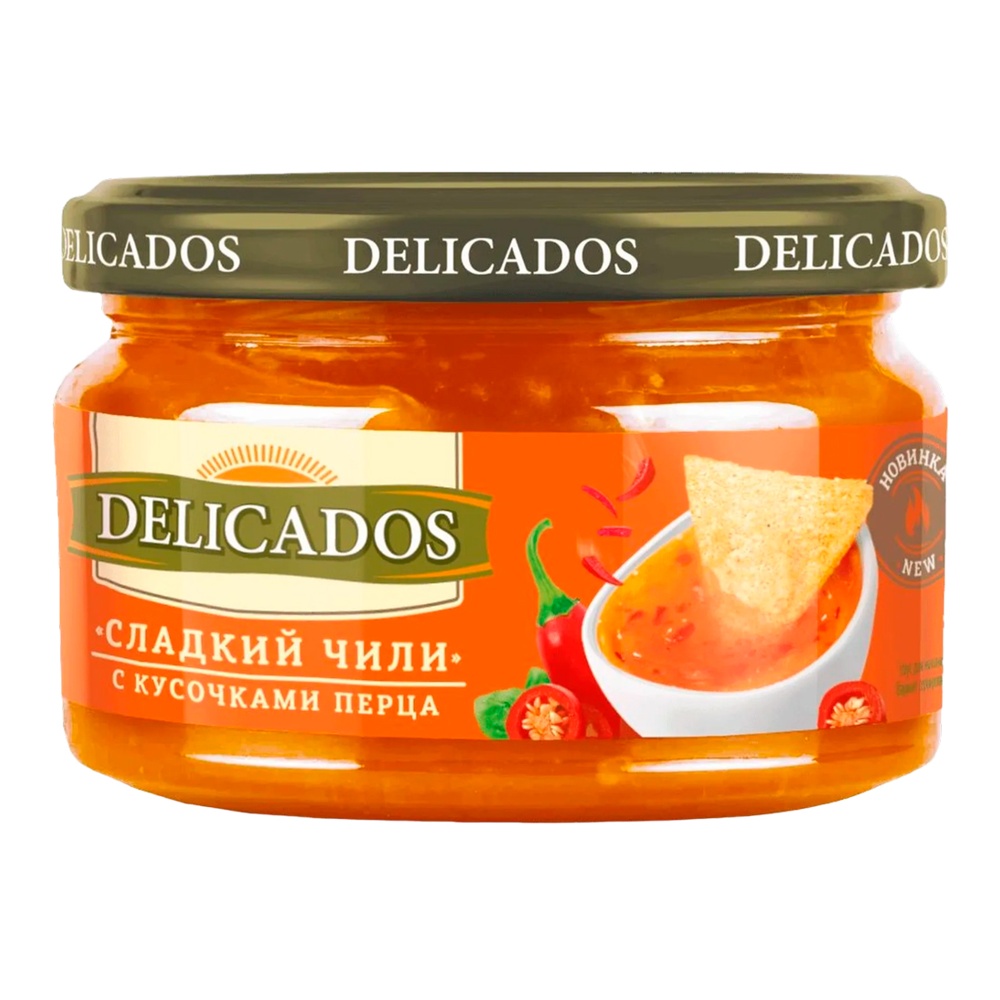 Соус Деликадос деликатесный Сладкий чили 200г ст/б; 12