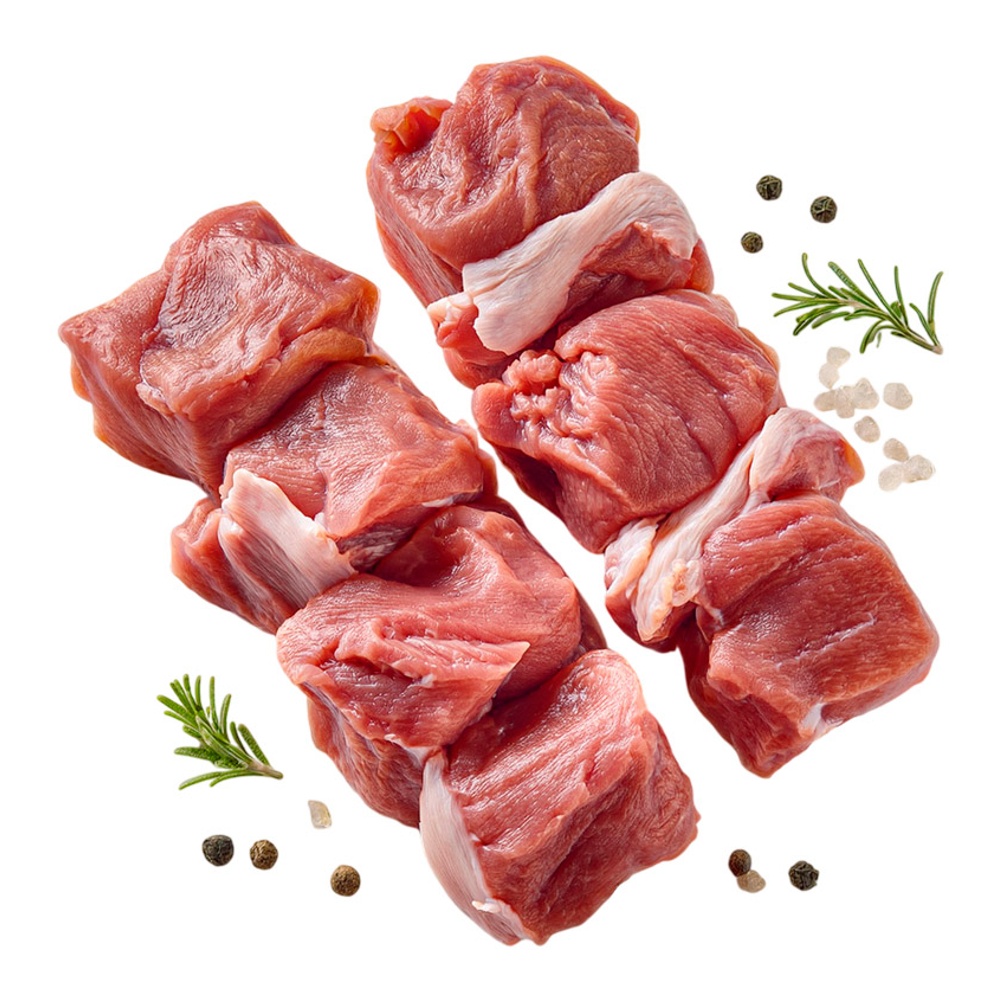 Мясо для шашлыка из свинины вес Мясоешька, подложка