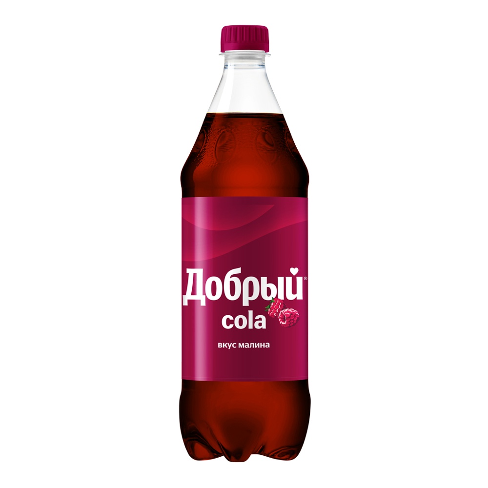 Напиток газир Добрый Кола Малина 1л пл/б