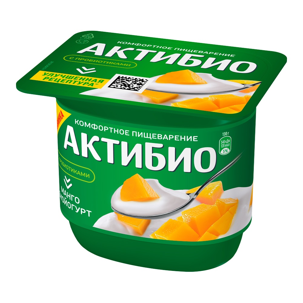 Биойогурт АктиБио 3% 130г манго