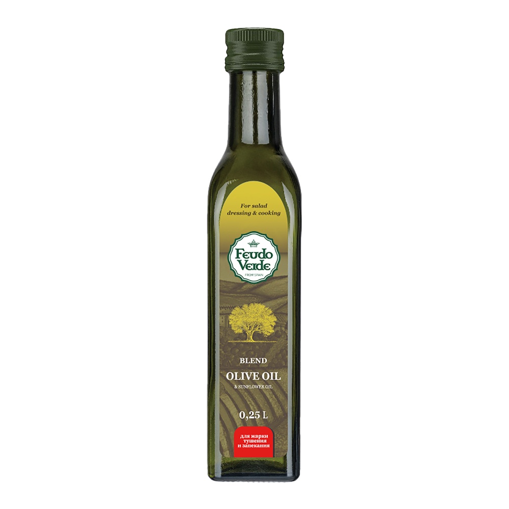 Масло Феудо Верде Бленд оливковое с добавлением подсолнечного 250мл ст/б