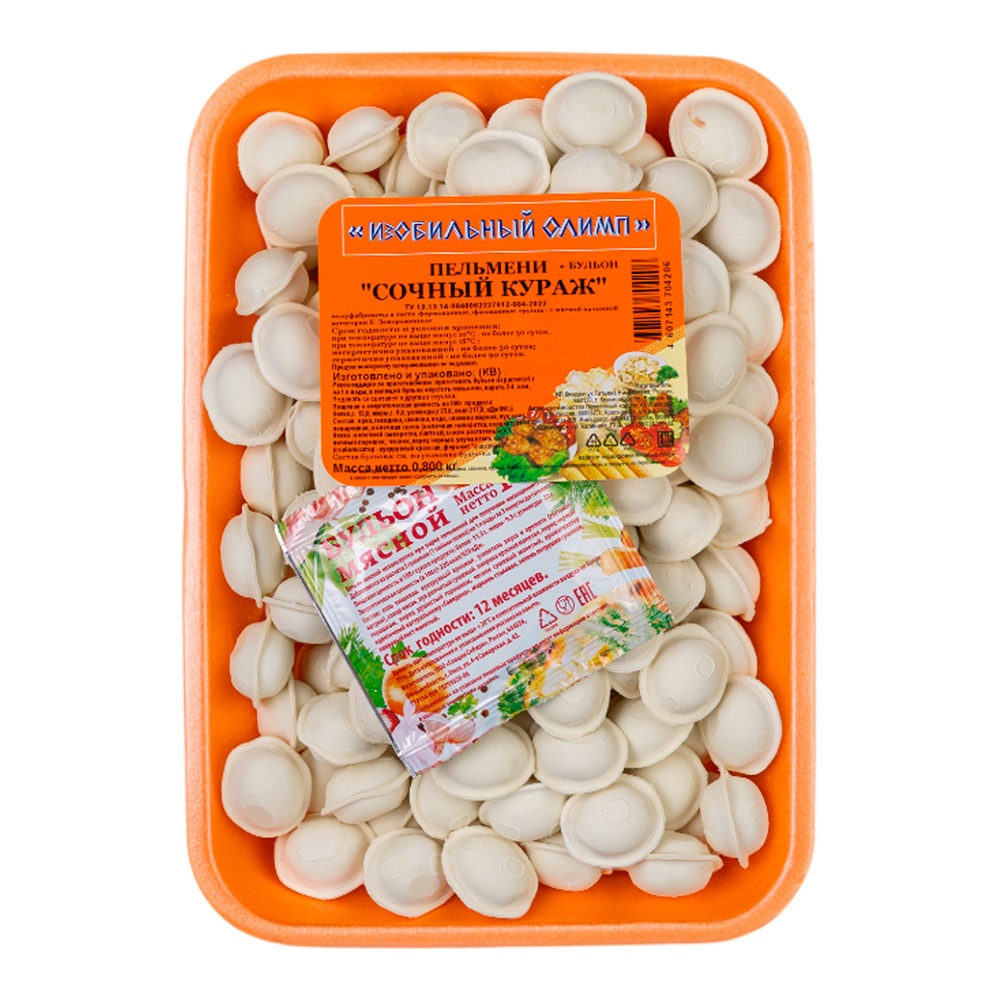 Пельмени Олимп Сочный Кураж с/м 800г