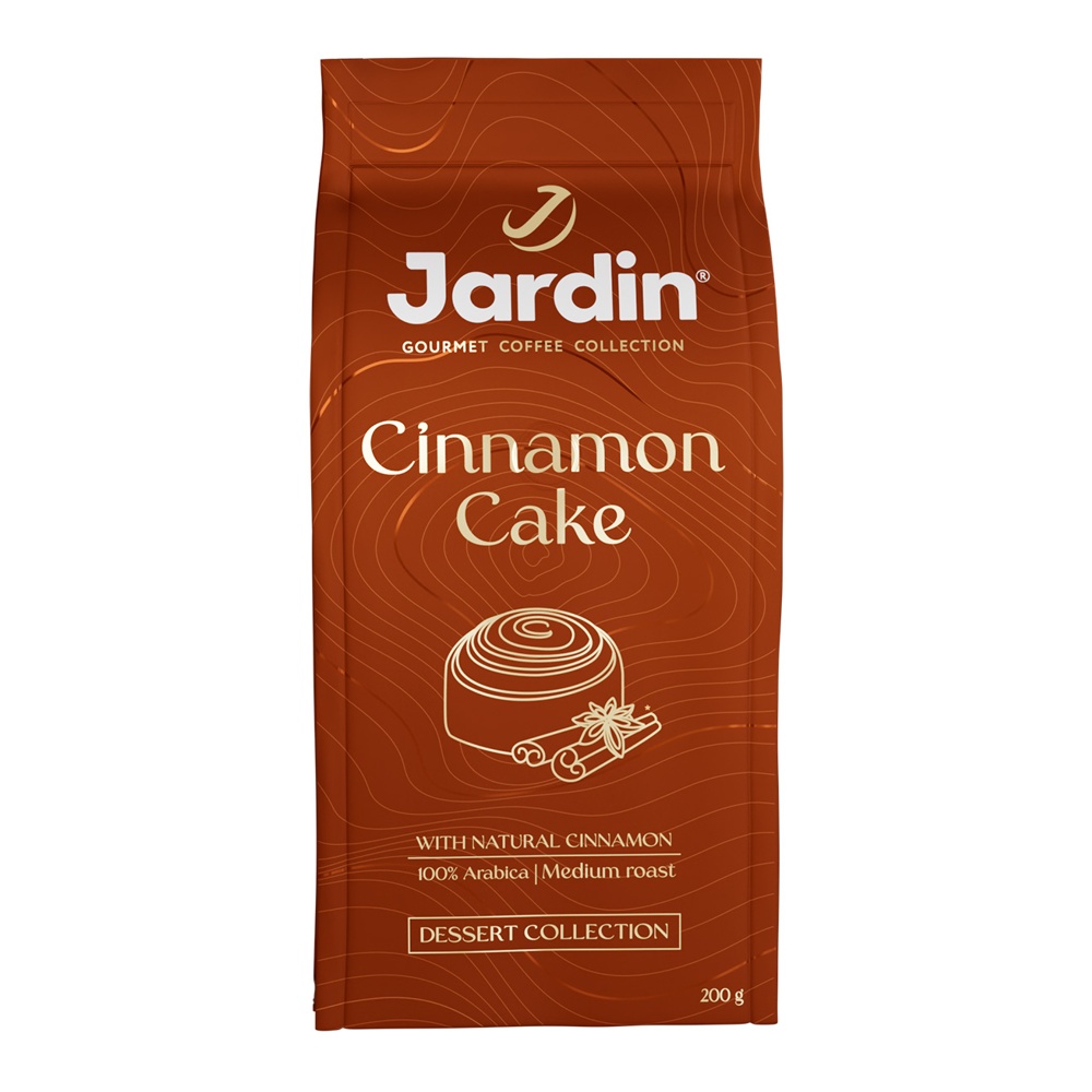 Кофе Жардин Синнамон Кейк молотый с корицей и ароматом выпечки 200г м/у;