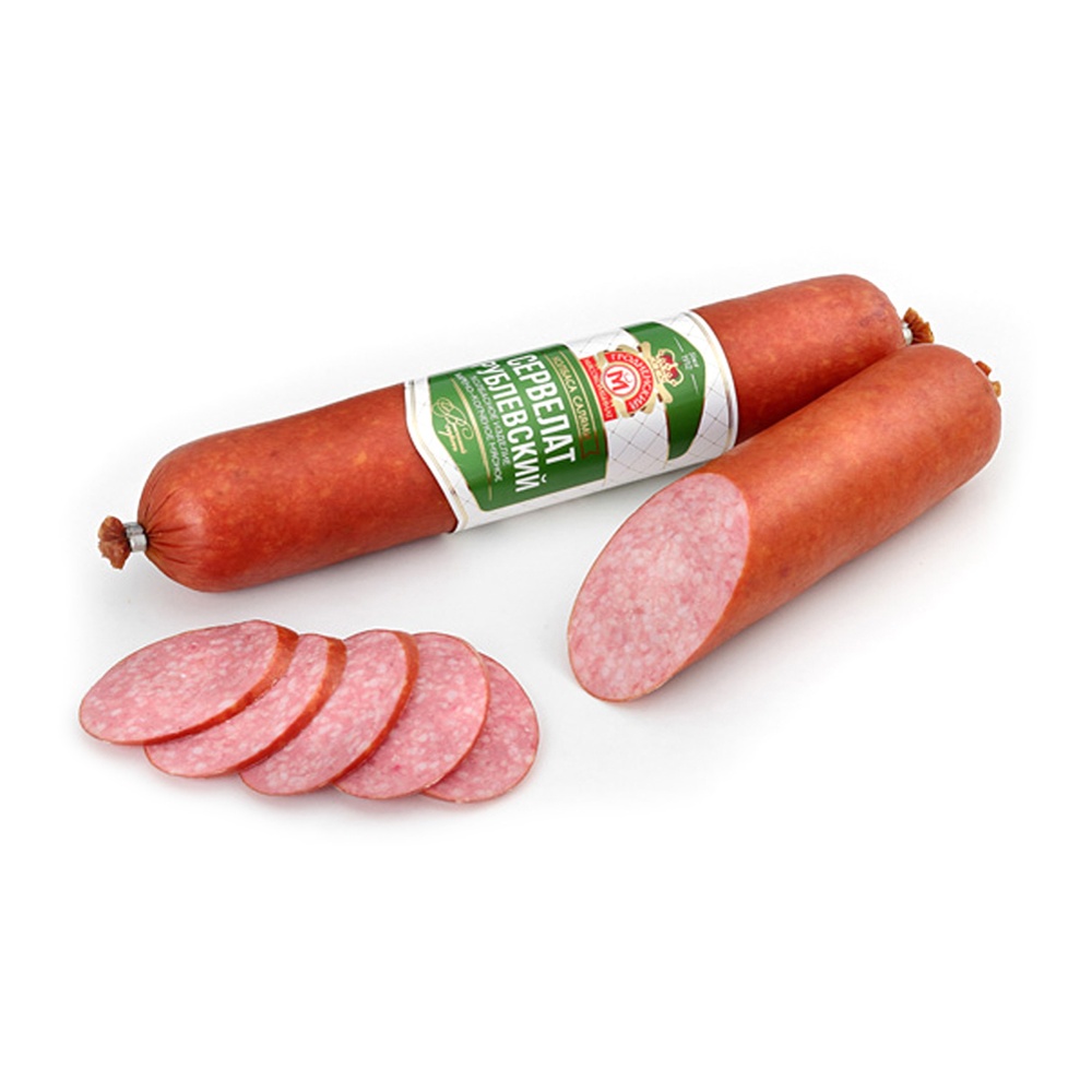 Колбаса Салями Сервелат Рублевский в/с в/к со срезом 270г в/у Гродненский МК