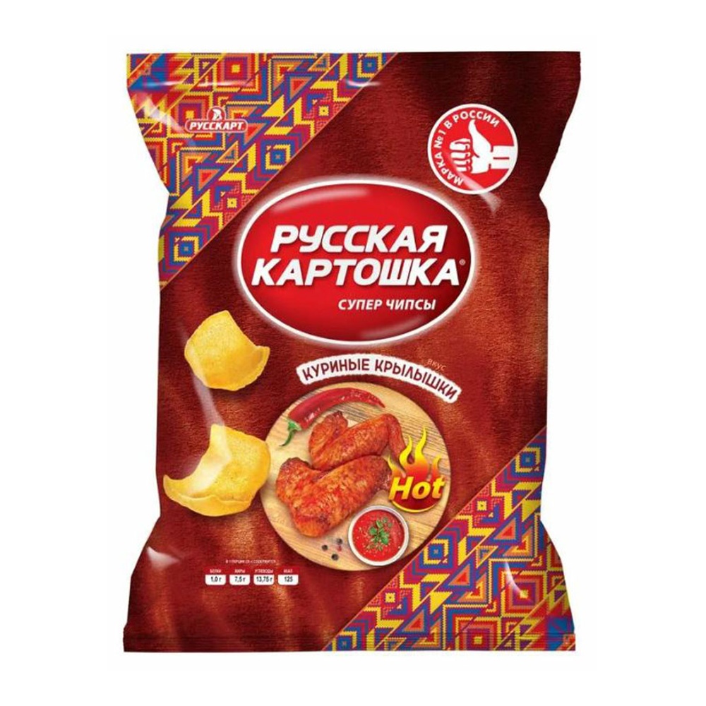 Чипсы Русская картошка 140г Куриные крылышки