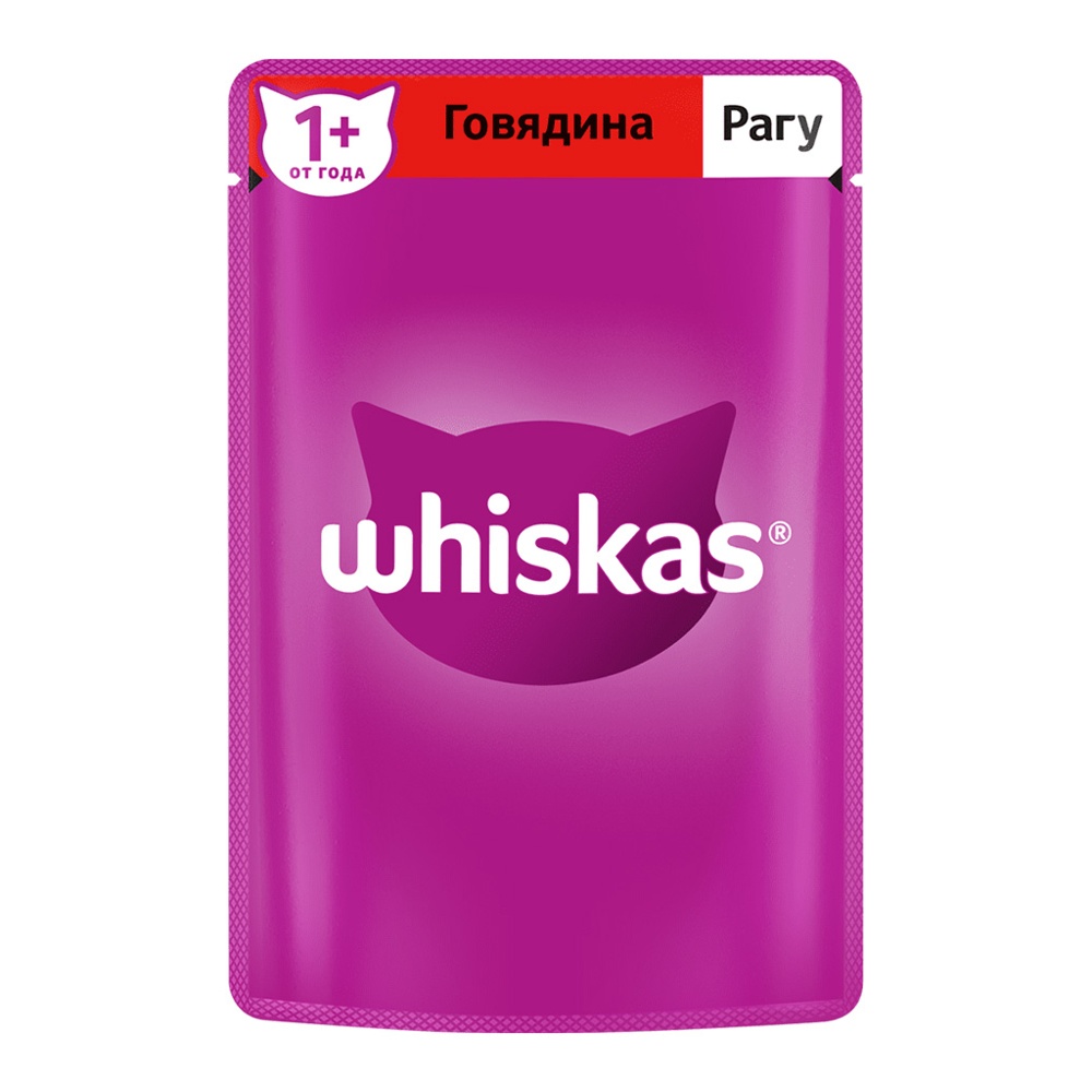 Корм для кошек Вискас рагу с говядиной 75г