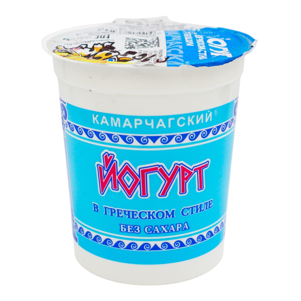 Йогурт Камарчагский в греческом стиле б/сахара 9% 180г пл/ст