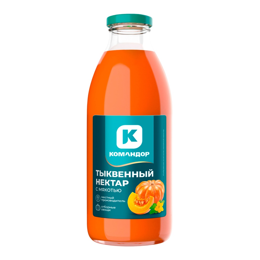 Нектар Командор 0,75л Тыквенный с мякотью ст/б