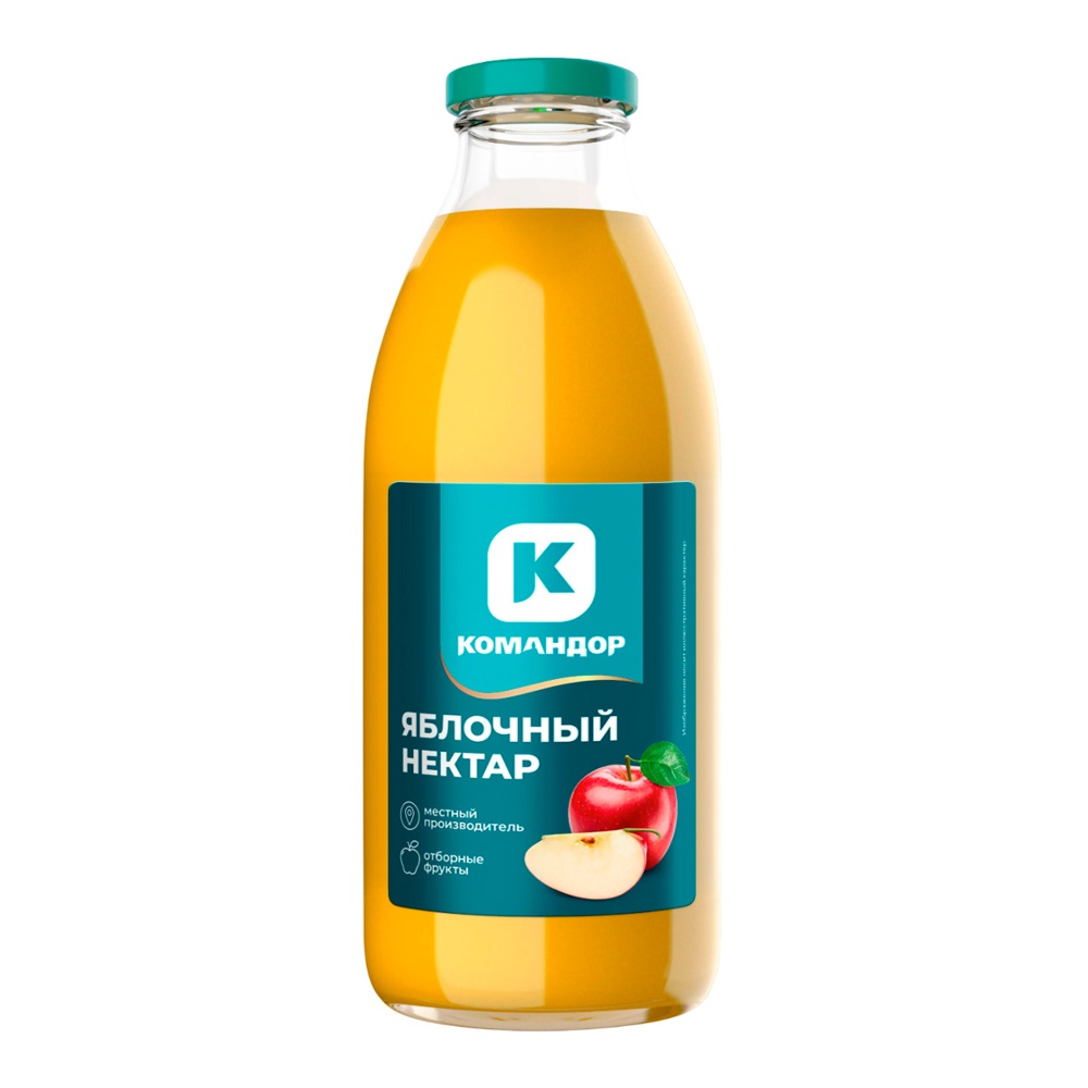Нектар Командор 0,75л Яблочный ст/б