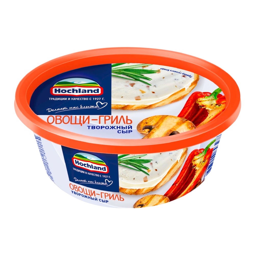 Сыр Хохланд творожный овощи-гриль 60% 140г пл/б