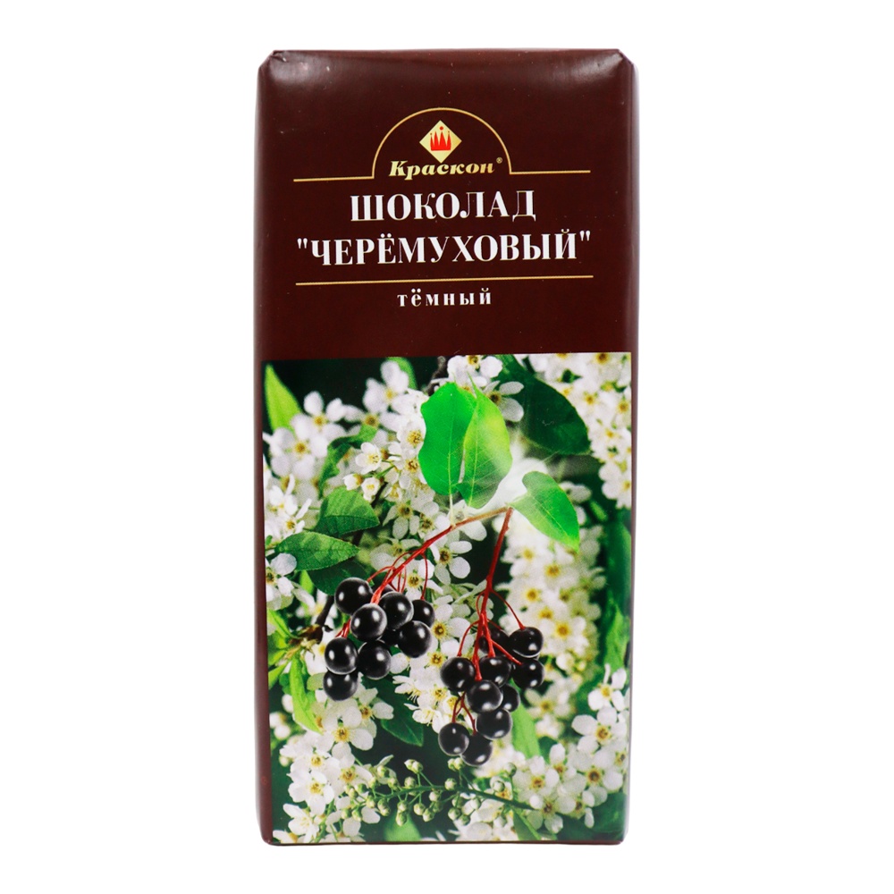 Шоколад Краскон Черемуховый темный 90г