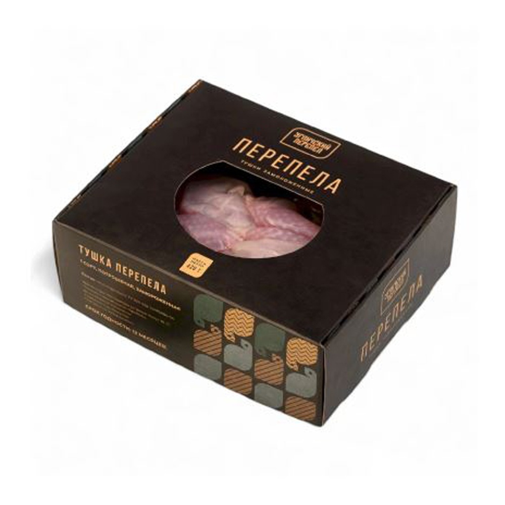 Перепел с/м тушка потрошеная 1с 420г в/у Кьюэгг