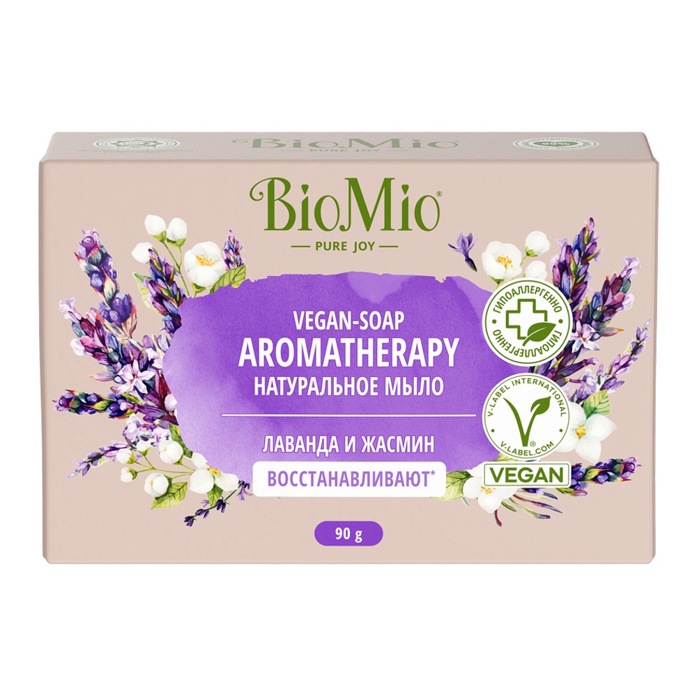 Мыло БиоМио Ароматерапия натуральное Лаванда-Жасмин 90г
