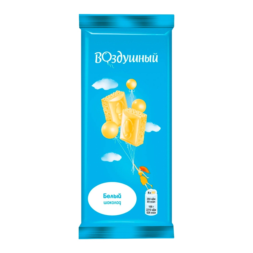 Шоколад Воздушный белый пористый 80г