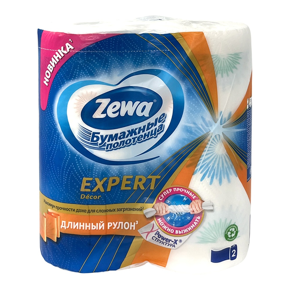 Полотенца бумажные Зева Эксперт Декор 2шт