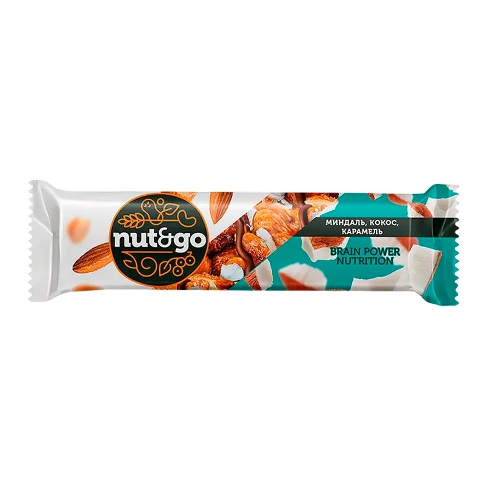 Батончик Нат энд Гоу миндальный с кокосом 36г