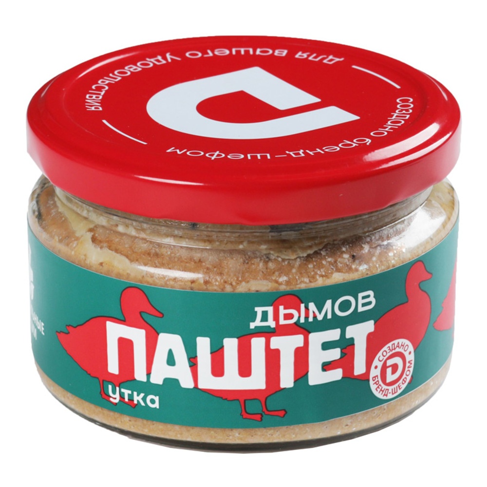 Паштет Дымов печеночный со вкусом утиного мяса 200г ст/б