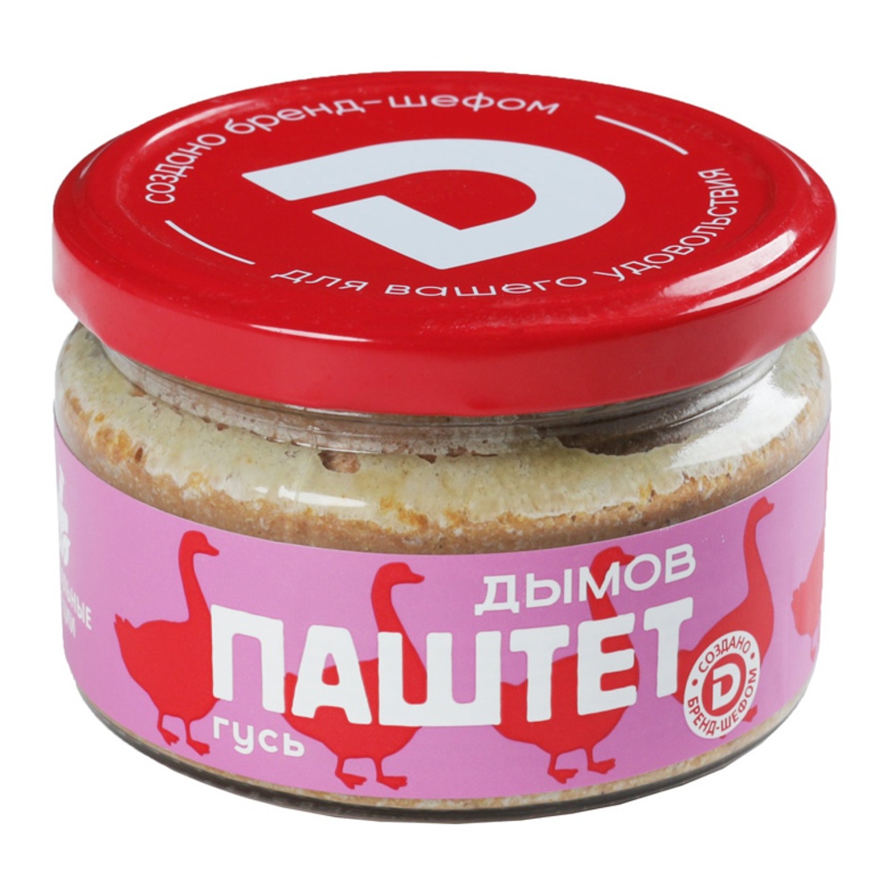 Паштет Дымов печеночный со вкусом гусиного мяса 200г ст/б