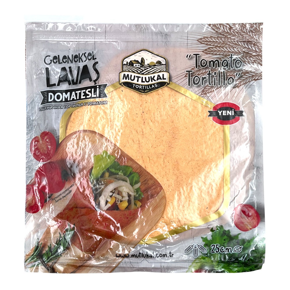 Тортилья Мутлукал пшеничная со вкусом томата 250г