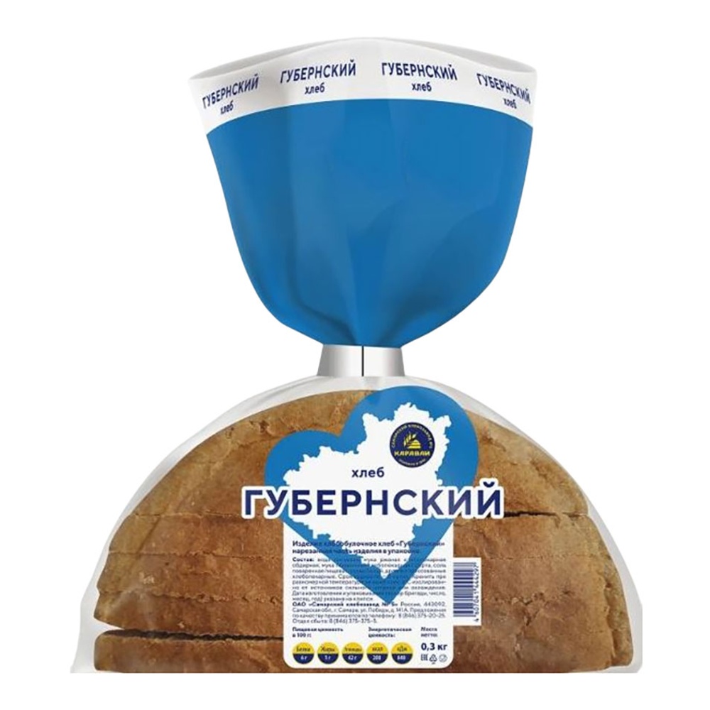 Хлебушек Кубанский 300г Губернский хлеб нарезка