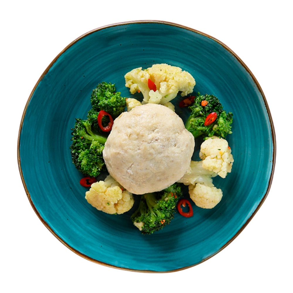 Набор №81 Биточки паровые из курицы с брокколи и цветной капустой 250г контейнер Командор