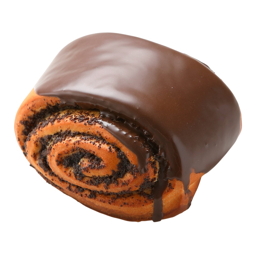 Булочка с маком и шоколадом сдобная 100г в упаковке Командор (R)