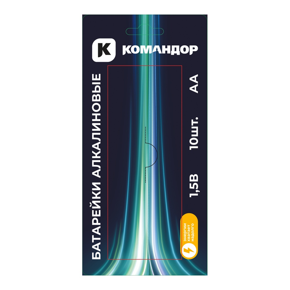 Батарейка Командор алкалиновая AA 10шт