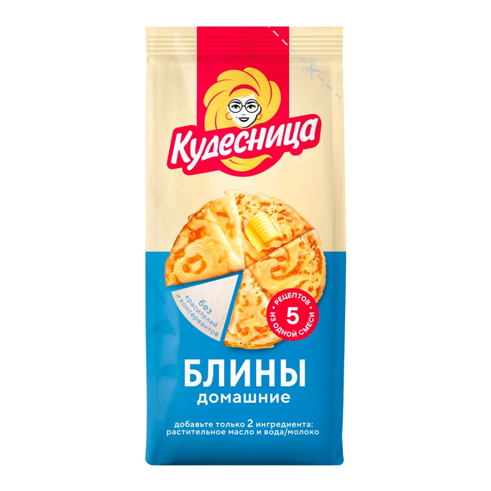 Смесь для выпечки Кудесница Блины домашние 350г
