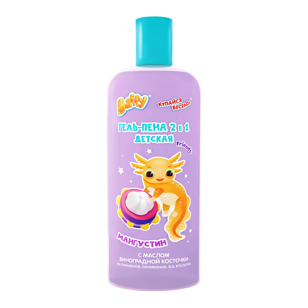 Гель-пена для душа Друзья Баффи 2в1 Мангустин 250мл