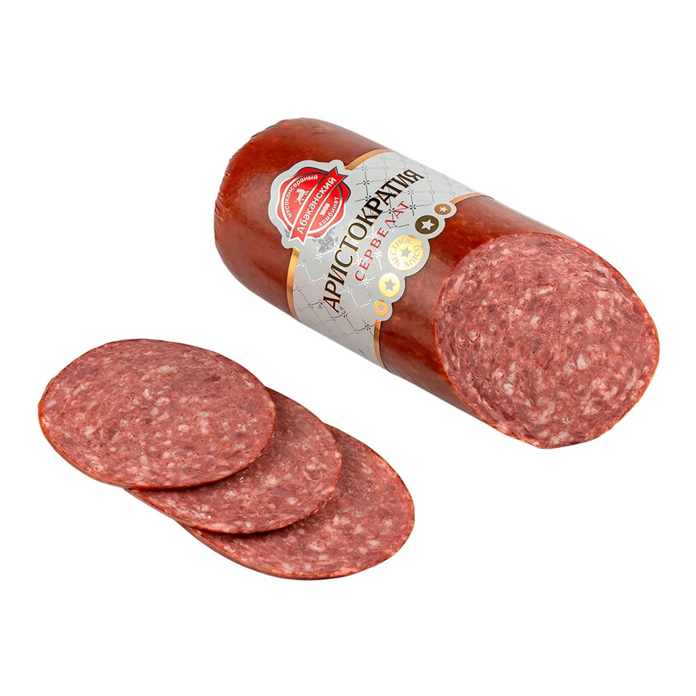 Сервелат Аристократия в/к со срезом 450г Абаканский МК