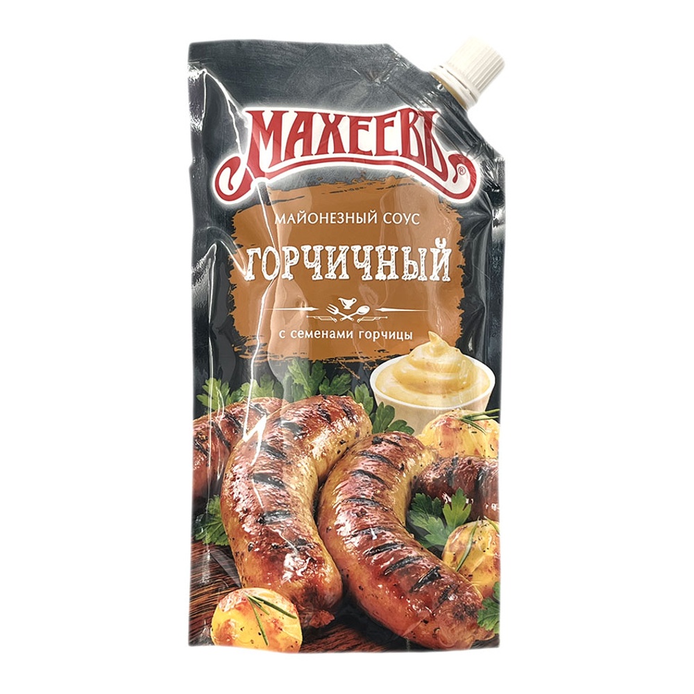 Соус майонезный Махеевъ Горчичный 200г дой-пак с дозатором