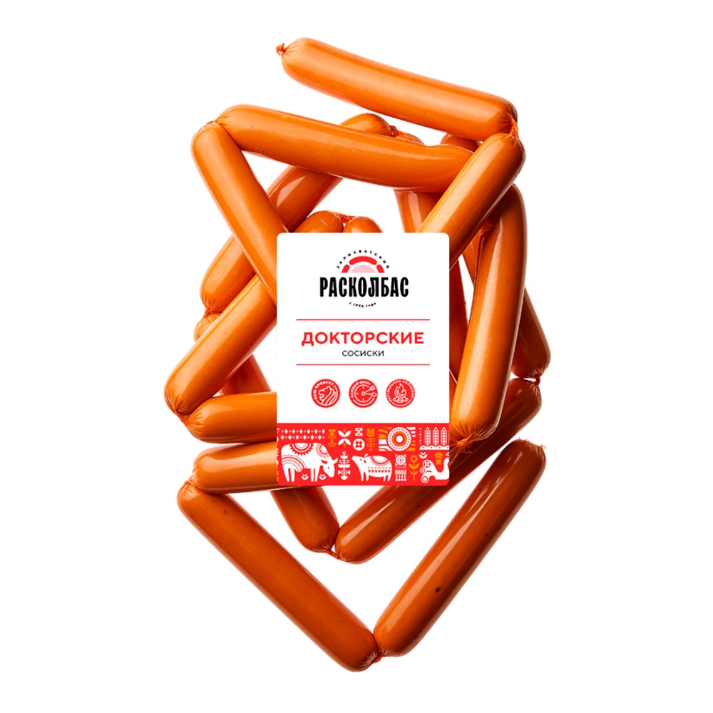 Сосиски Докторские вес в з/с Залихватский Расколбас