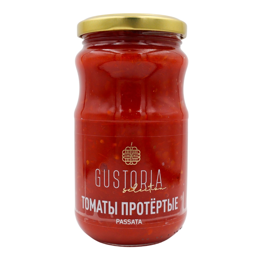 Томаты Густория протертые пассата 370мл ст/б