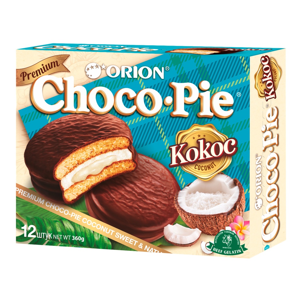 Печенье Орион Чоко Пай Кокос 30г*12